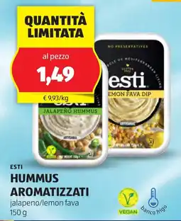 ALDI Esti hummus aromatizzati offerta