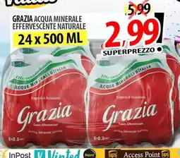 Il Genio Supermercato Grazia acqua minerale effervescente naturale offerta