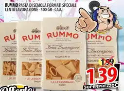 Il Genio Supermercato Rummo pasta di semola formati speciali lenta lavorazione offerta
