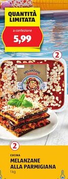 ALDI Cucina melanzane alla parmigiana offerta