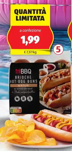 ALDI Bbq pan brioche per hot dog offerta