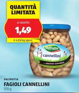 ALDI Valfrutta fagioli cannellini offerta