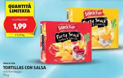 ALDI Snack fun tortillas con salsa offerta