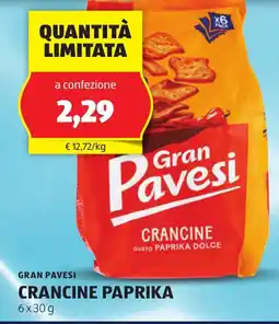 ALDI Gran pavesi crancine paprika offerta