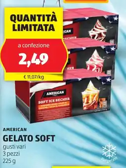 ALDI American gelato soft offerta