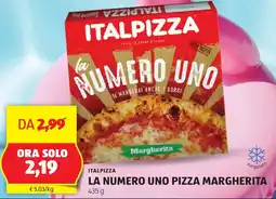 ALDI Italpizza la numero uno pizza margherita offerta