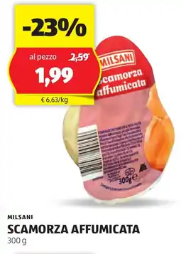 ALDI Milsani scamorza affumicata offerta