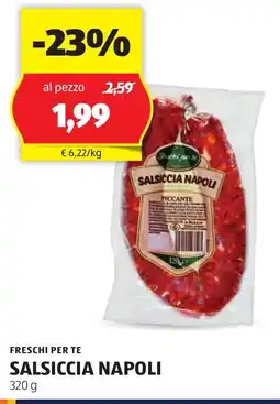 ALDI Freschi per te salsiccia napoli offerta