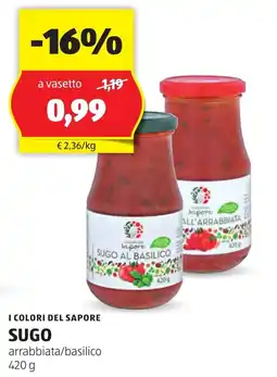 ALDI I colori del sapore sugo offerta