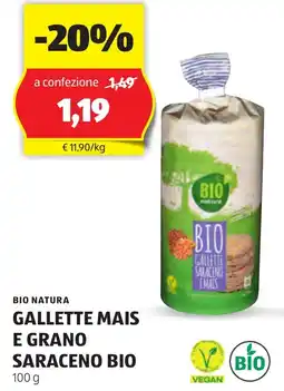 ALDI Bio natura gallette mais e grano saraceno bio offerta