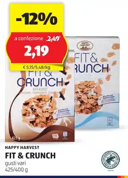 ALDI Happy harvest fit & crunch offerta
