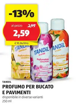 ALDI Tandil profumo per bucato e pavimenti offerta