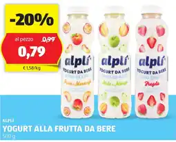 ALDI Alplì yogurt alla frutta da bere offerta