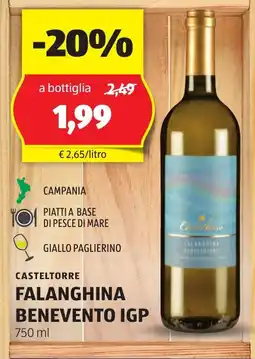 ALDI Casteltorre falanghina benevento igp offerta
