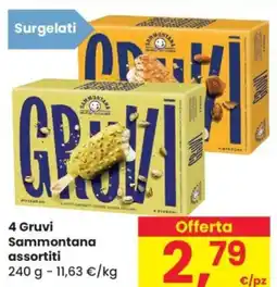 Despar 4 Gruvi Sammontana assortiti offerta