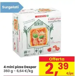 Despar 4 mini pizze Despar offerta