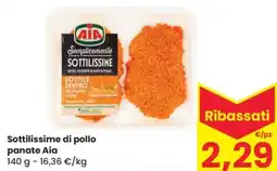 Despar Sottilissime di pollo panate Aia offerta