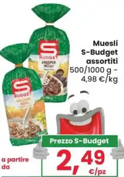 Despar Muesli S-Budget assortiti offerta