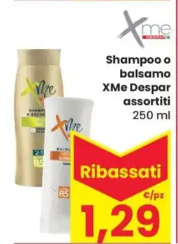 Despar xme Shampoo o balsamo Despar assortiti offerta
