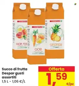 Despar Succo di frutta Despar gusti assortiti offerta