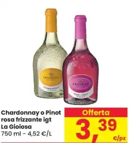 Despar Chardonnay o Pinot rosa frizzante igt La Gioiosa offerta