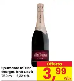 Despar Spumante müller thurgau brut Cavit offerta