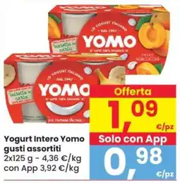 Despar Yogurt Intero Yomo gusti assortiti offerta
