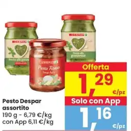 Despar Pesto Despar assortito offerta