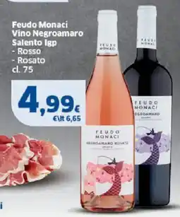 Sigma Feudo Monaci Vino Negroamaro Salento Igp offerta