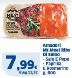 Sigma Amadori Mr.Meat Ribs Di suino offerta