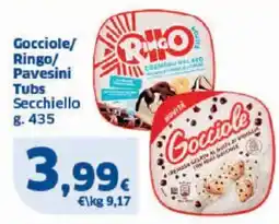 Sigma Gocciole/ Ringo/ Pavesini Tubs Secchiello offerta