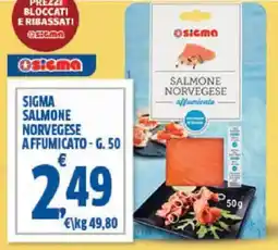 Sigma Sigma salmone norvegese affumicato offerta