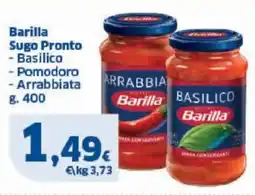 Sigma Barilla Sugo Pronto - Basilico - Pomodoro - Arrabbiata offerta