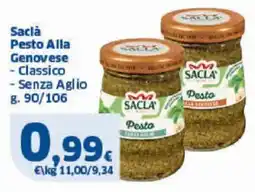Sigma Sacla Pesto Alla Genovese offerta