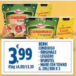 Sigma Berni condiriso - originale - leggero -wurstel mare con tonno offerta