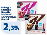 Sigma Kellogg's Special K Barrette Vari Gusti offerta