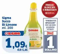 Sigma Sigma Succo Di Limone offerta