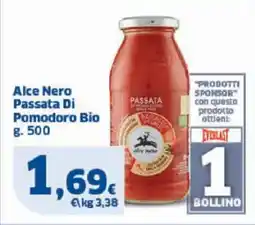 Sigma Alce Nero Passata Di Pomodoro Bio offerta
