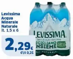 Sigma Levissima Acqua Minerale Naturale offerta