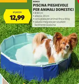 ALDI Romeo piscina pieghevole per animali domestici offerta