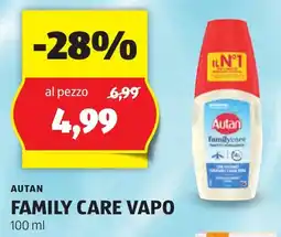 ALDI Autan family care vapo offerta