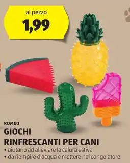 ALDI Romeo giochi rinfrescanti per cani offerta