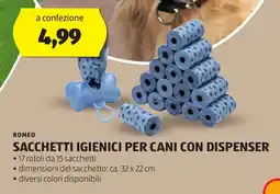 ALDI Romeo sacchetti igienici per cani con dispenser offerta