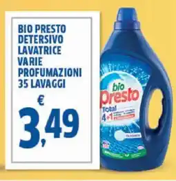 Sigma Bio presto detersivo lavatrice varie profumazioni offerta