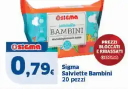 Sigma Sigma Salviette Bambini 20 pezzi offerta