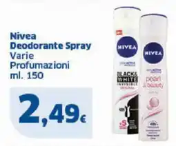 Sigma Nivea Deodorante Spray Varie Profumazioni offerta