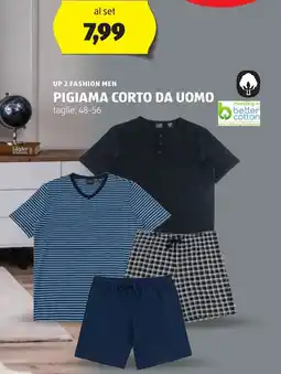 ALDI Up 2 fashion men pigiama corto da uomo offerta
