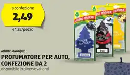 ALDI Arbre magique profumatore per auto, confezione da 2 offerta
