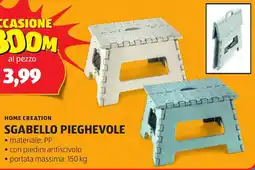 ALDI Home creation sgabello pieghevole offerta