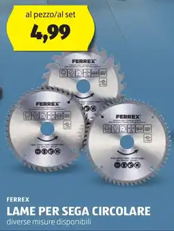 ALDI Ferrex lame per sega circolare offerta